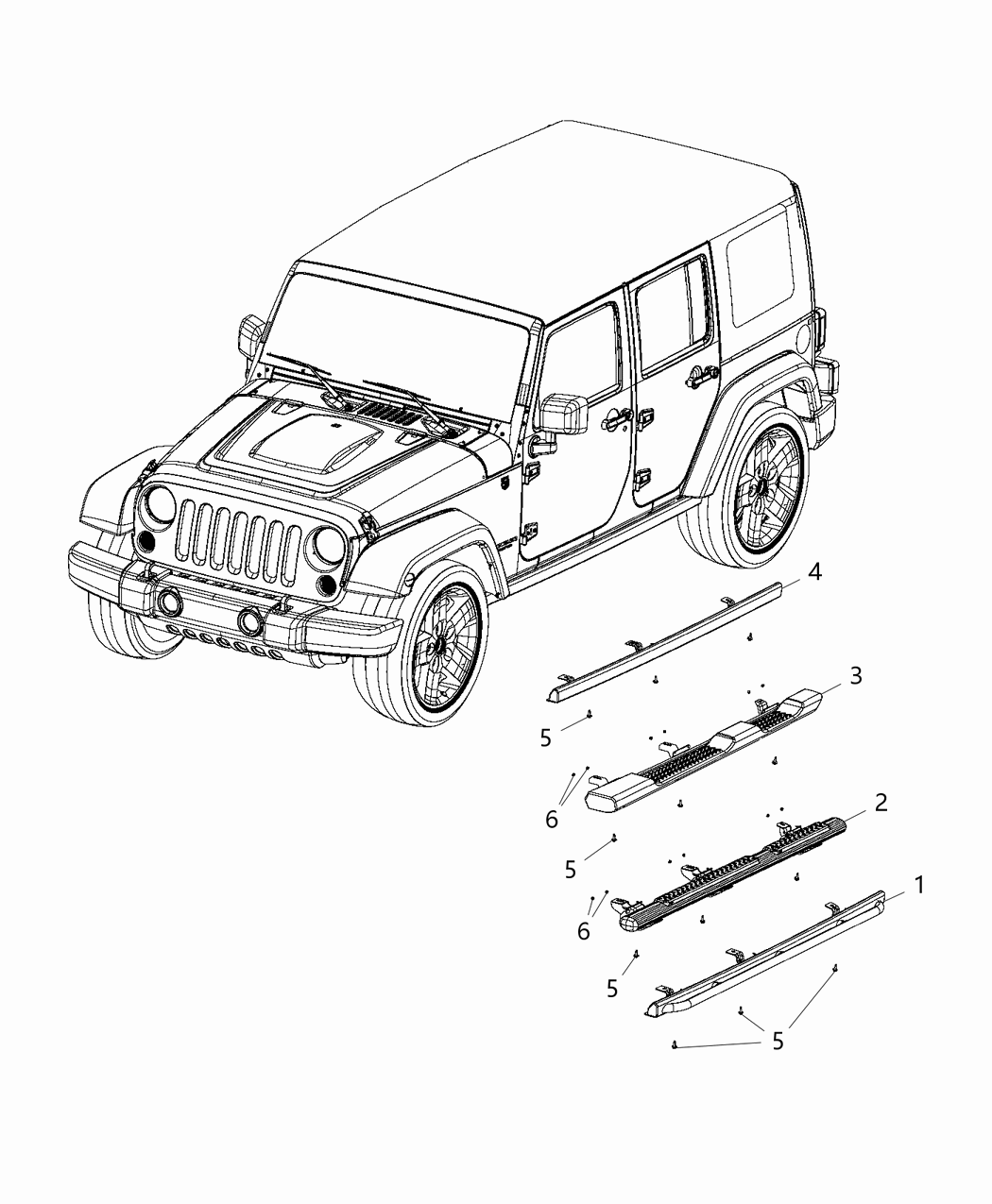 Mopar 5182666AD SILL-Body Side