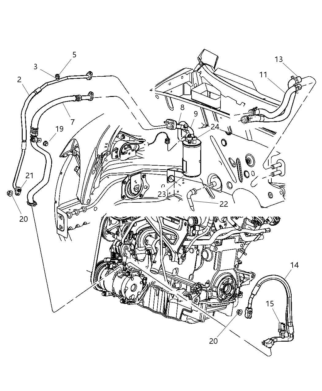 Mopar 5058671AB Hose-Heater Supply