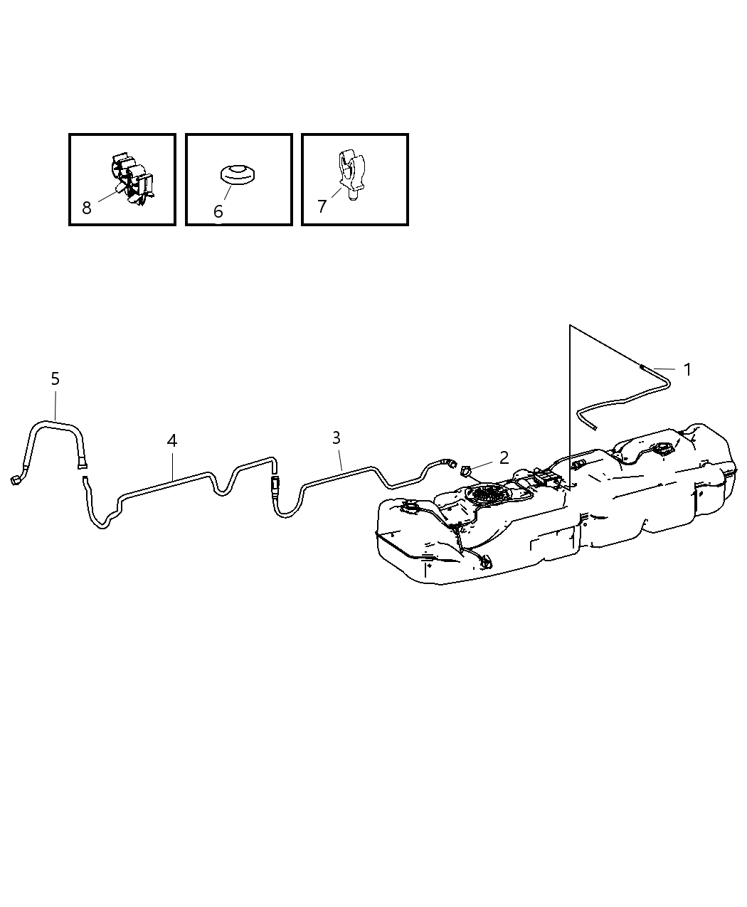 Mopar 68013532AA Tube-Fuel Supply