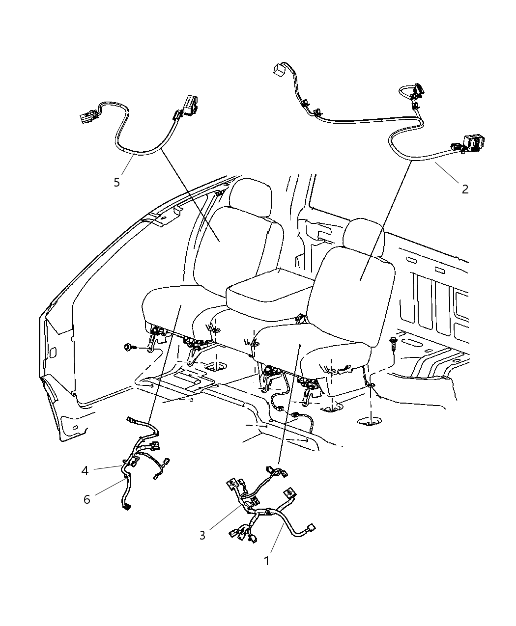 Mopar 68050719AA Wiring-Power Seat