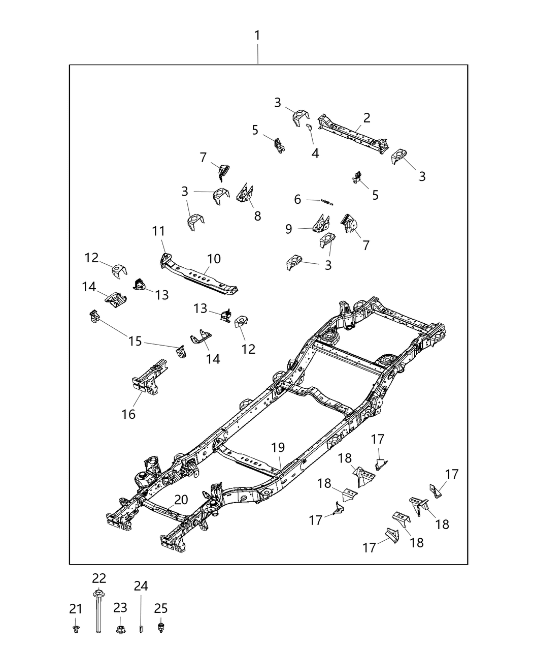 Mopar 68340782AA BRACKET-ENGINE MOUNT