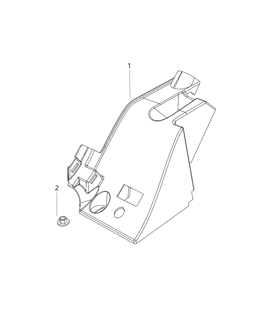 Mopar 68382712AB Cover-Wiring TROUGH