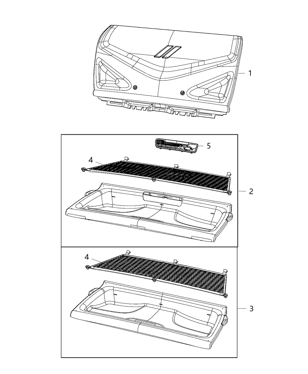 Mopar 6RP40DX9AA Tray-Cargo