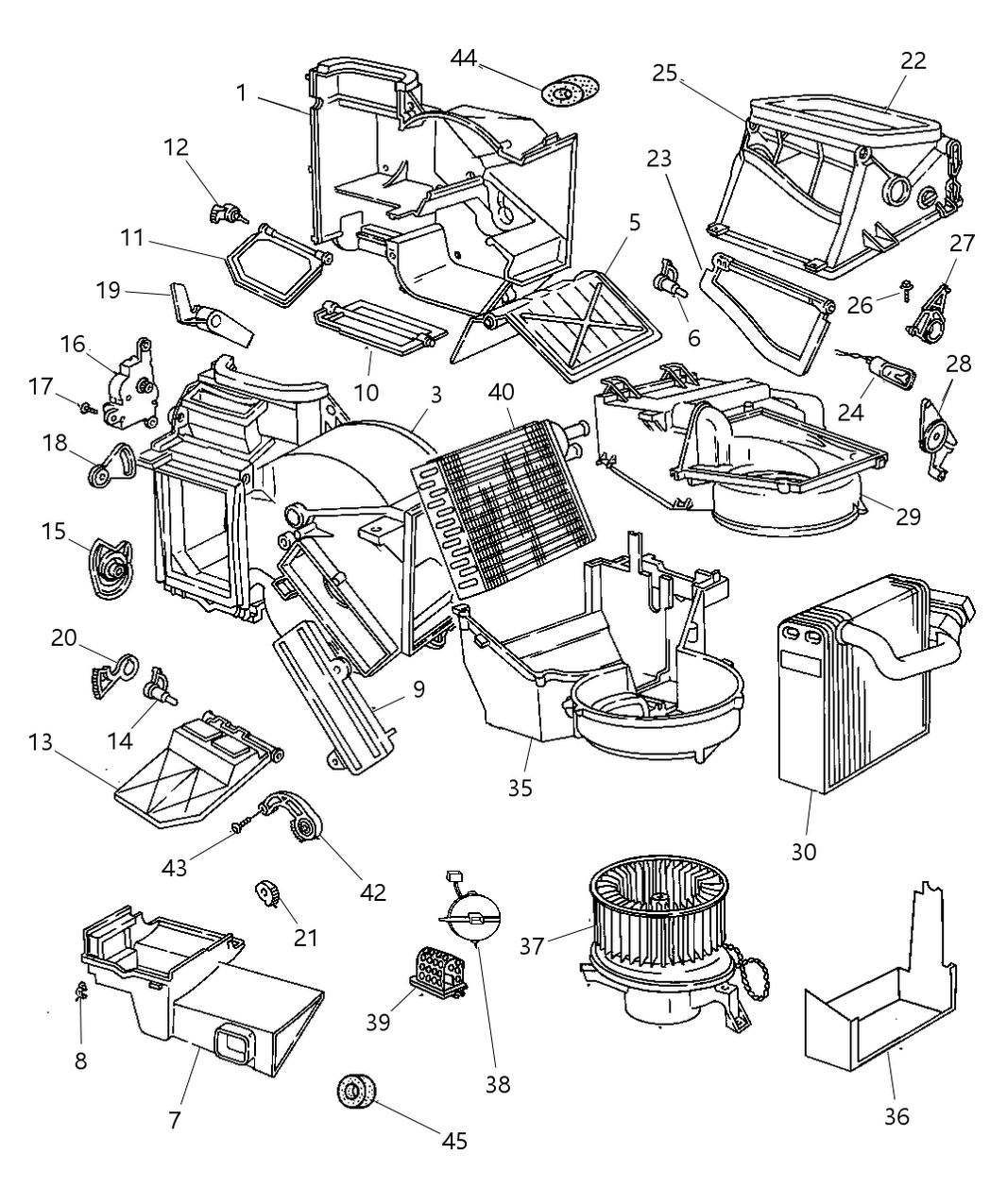 Mopar 4644794AB Gasket-EVAPORATOR To Dash