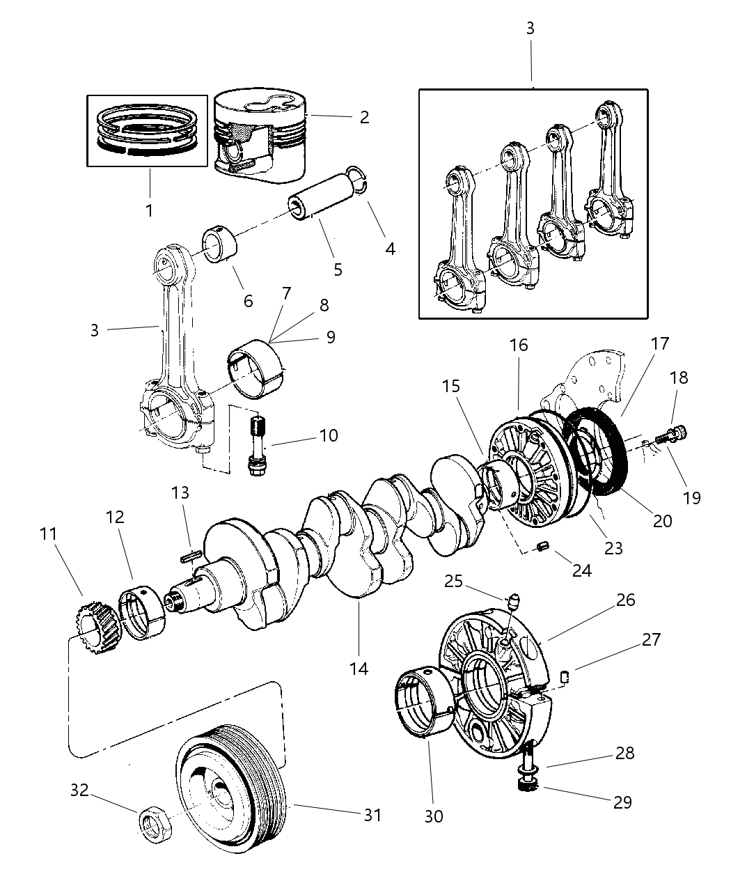 Mopar 4720246AB Piston Oil Cooler