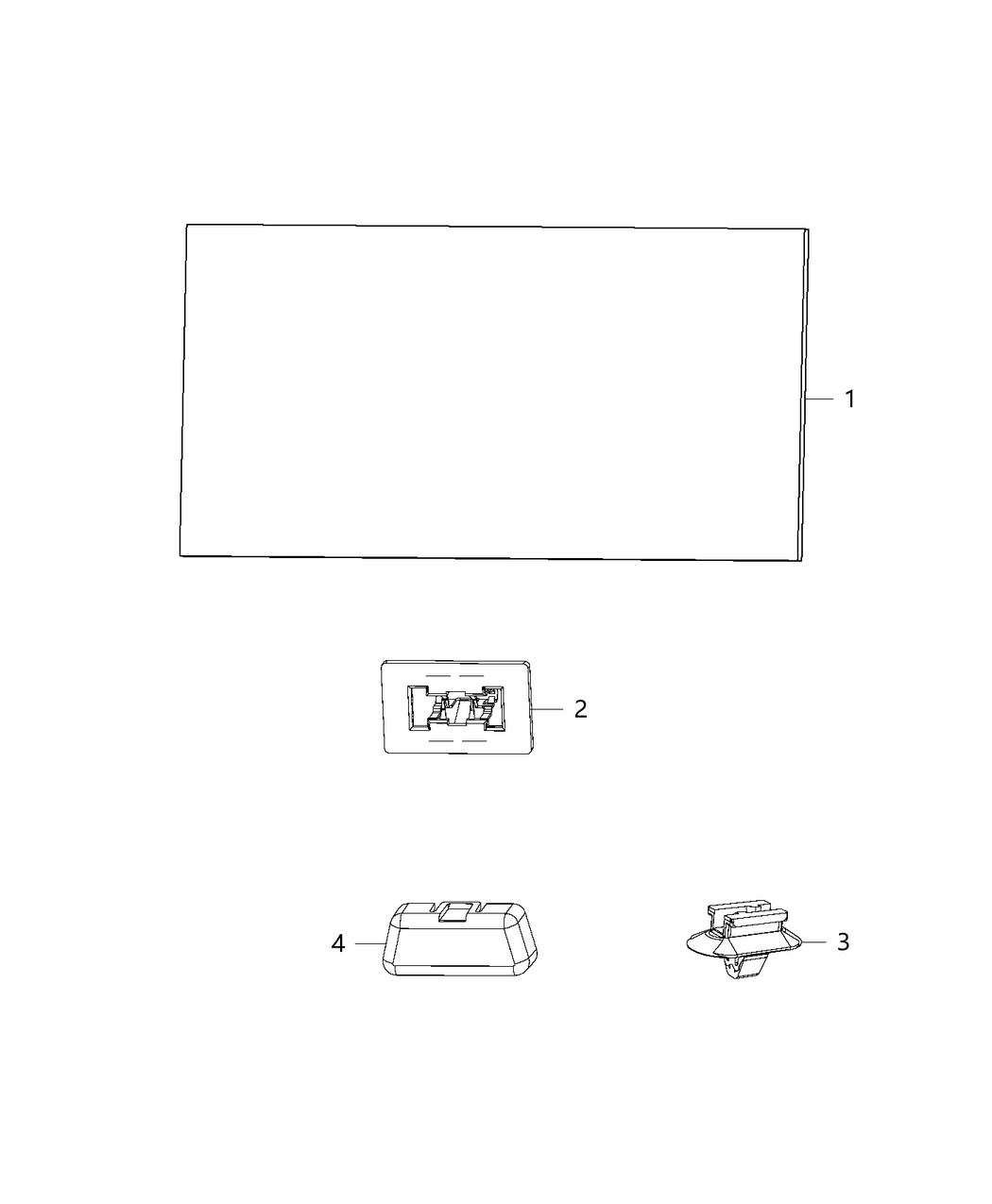 Mopar 68225155AB Wiring-4 Way