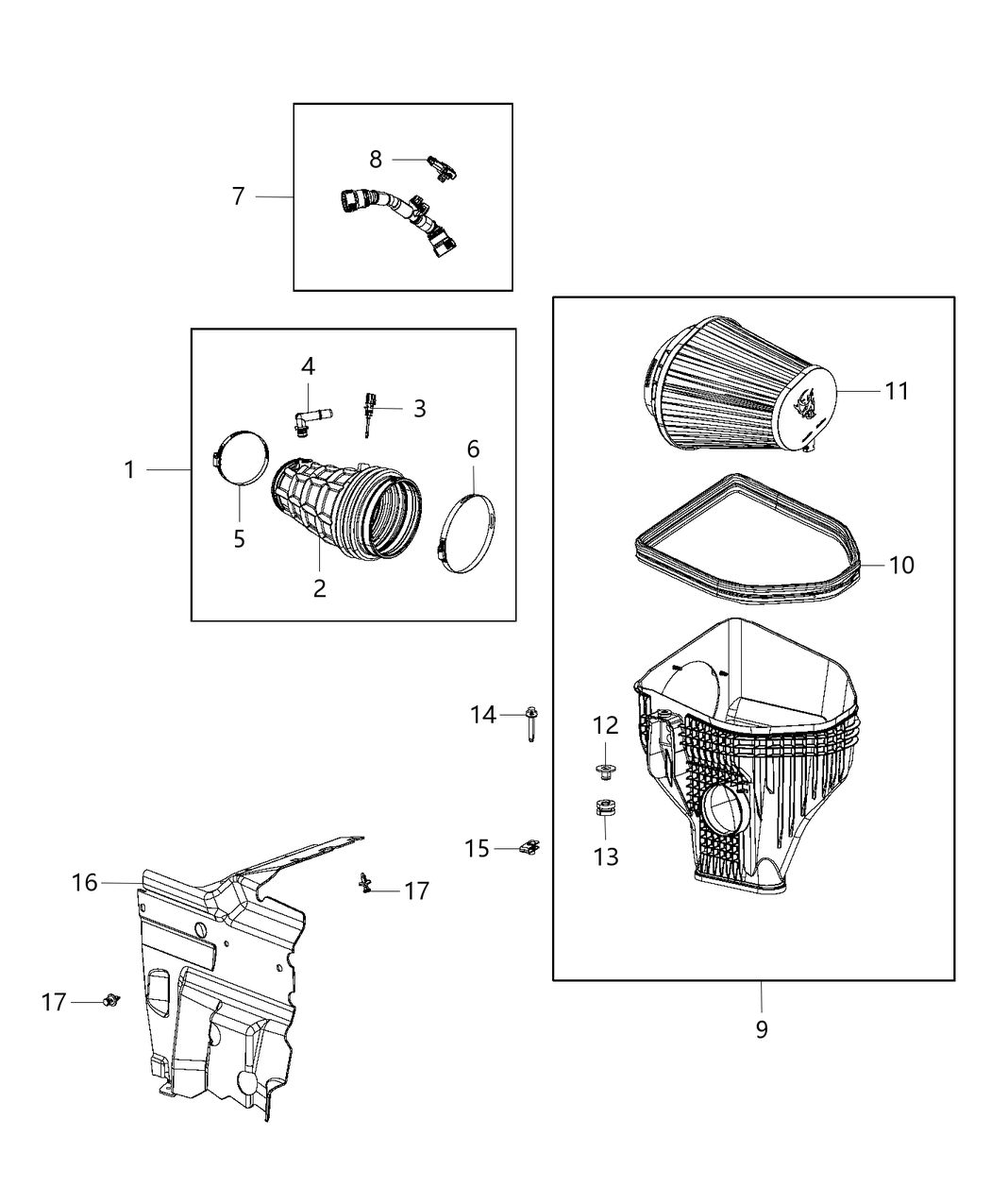 Mopar 5038836AB Seal-Air Cleaner