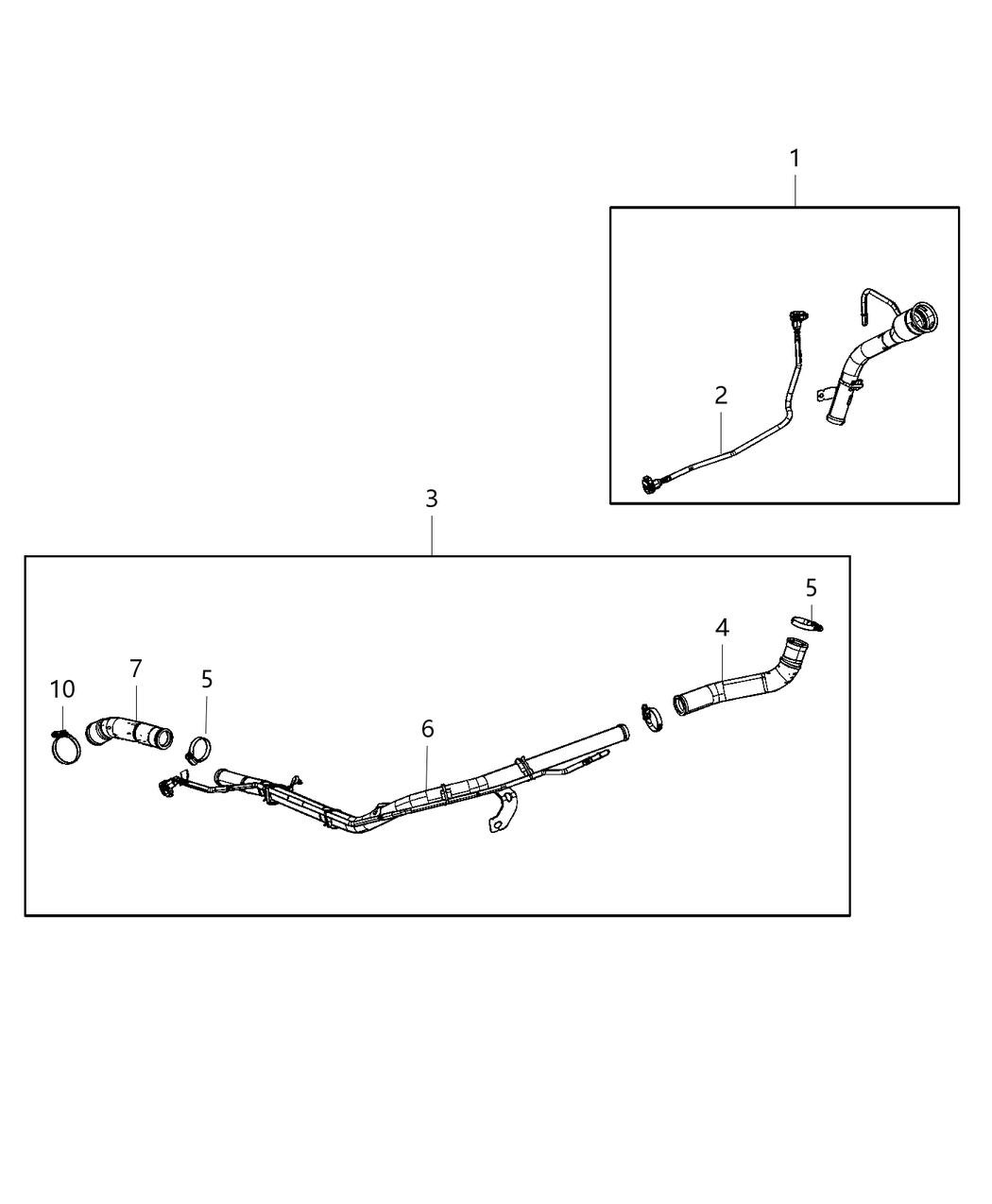 Mopar 68413363AC Hose-Fuel Filler