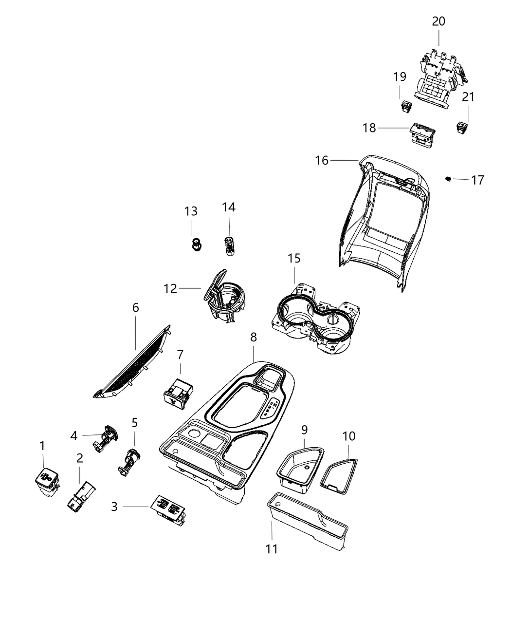 Mopar 68309856AA Switch-Heated Seat