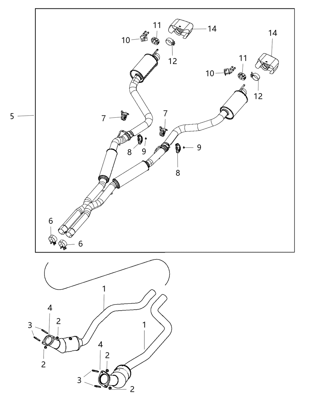 Mopar 5181970AB Converter-Front