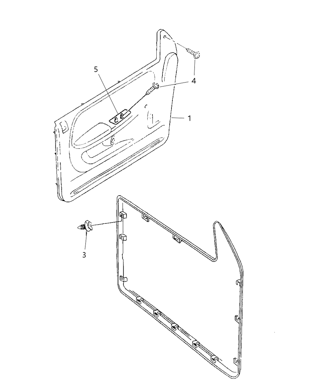 Mopar RH711K9AA Panel-Door Trim Front