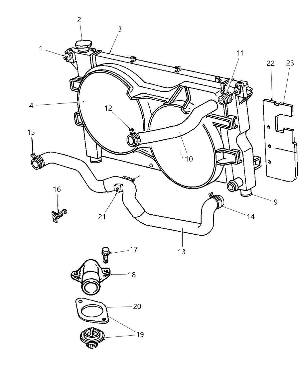 Mopar 4809097 Wiring-Radiator Fan