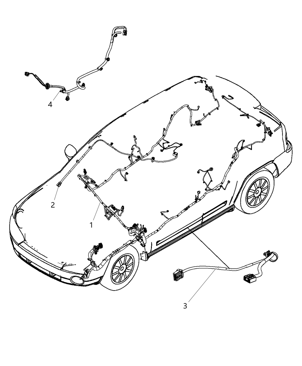 Mopar 68241733AA Wiring-Header