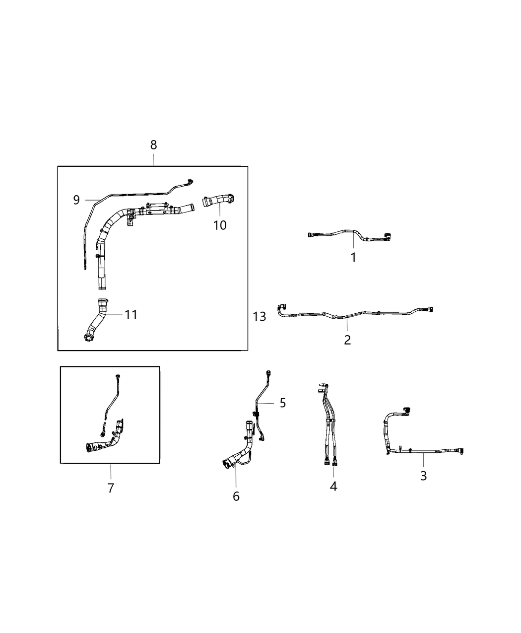 Mopar 68433711AA Hose-Fuel Filler