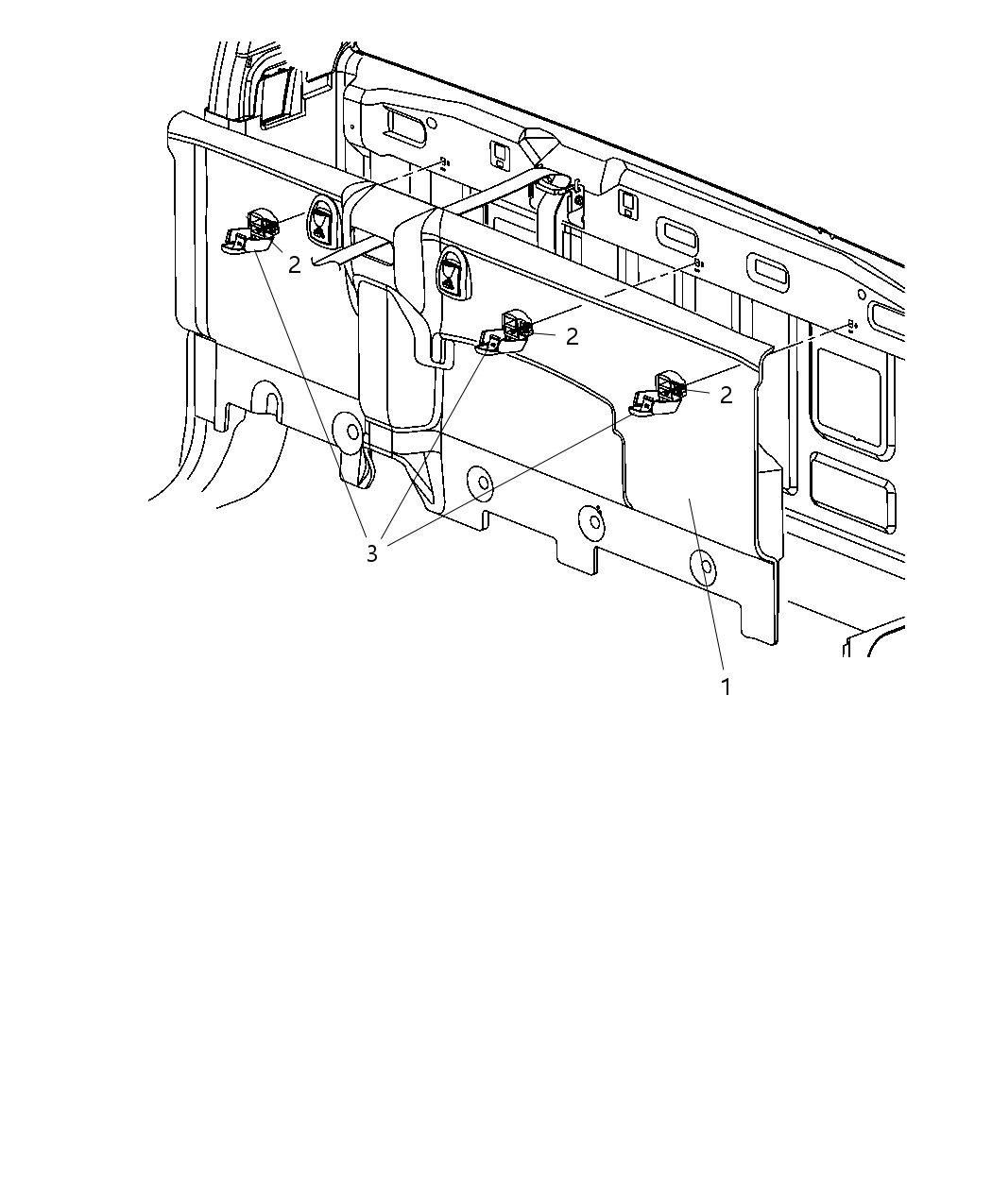 Mopar 1JT76DK2AA Panel-Cab Back Trim