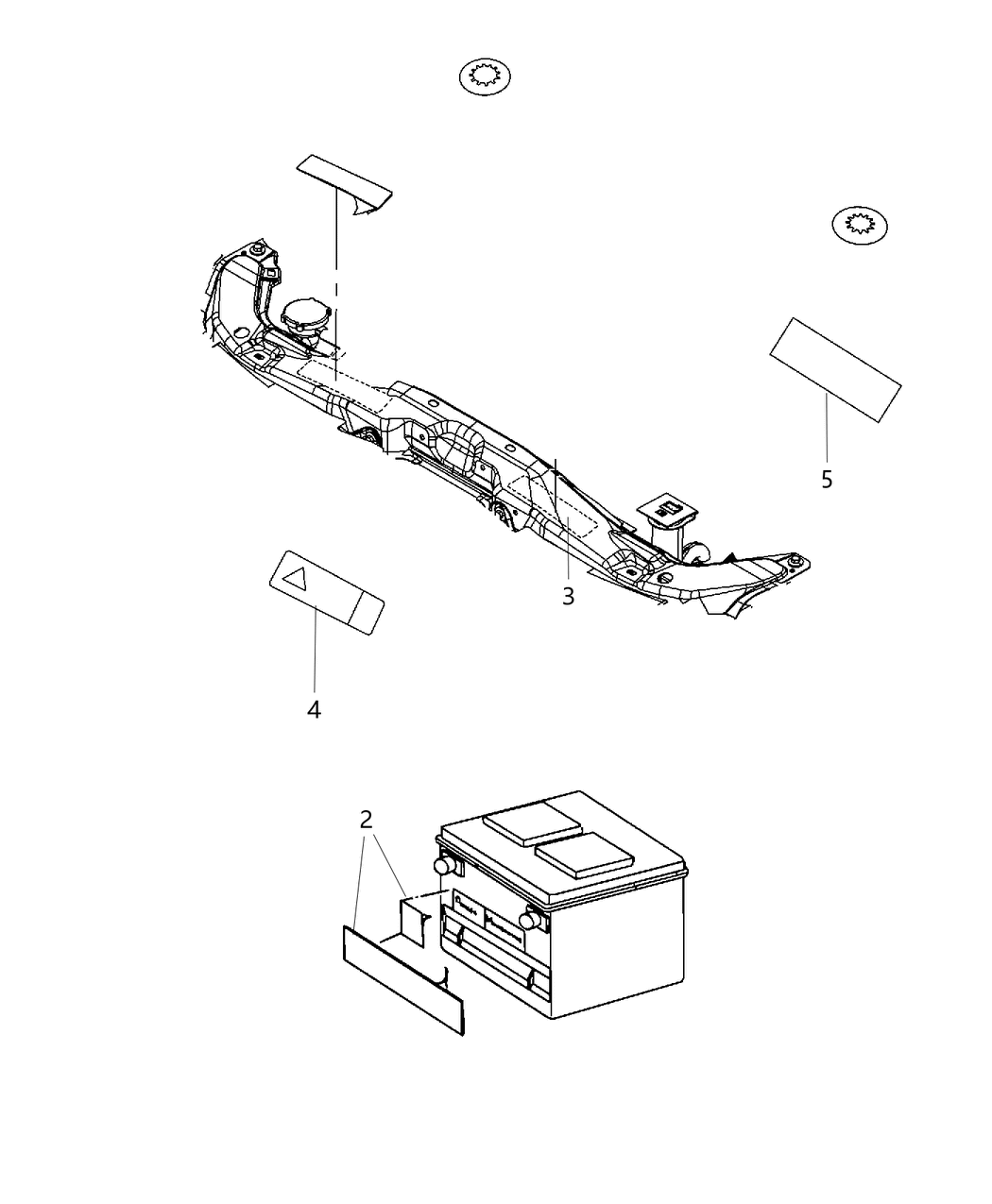 Mopar 68169701AA Label-Oil Designation