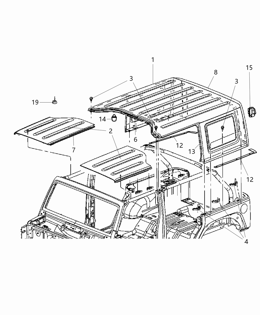 Mopar 68088043AA Seal-LIFTGLASS Opening