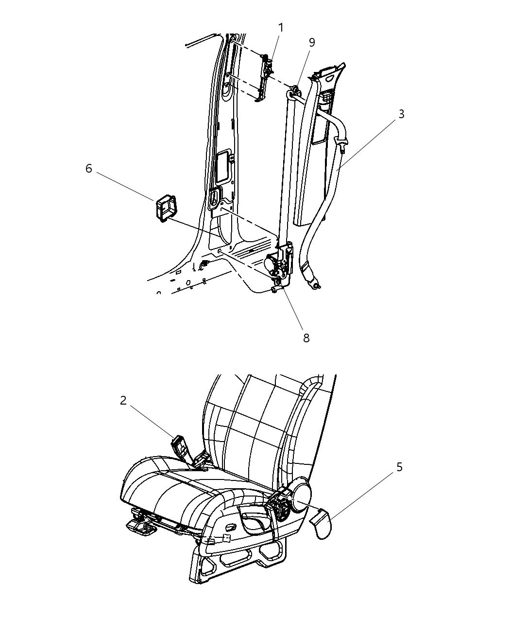 Mopar 6036689AA Screw-SHOULDERED Pan Head