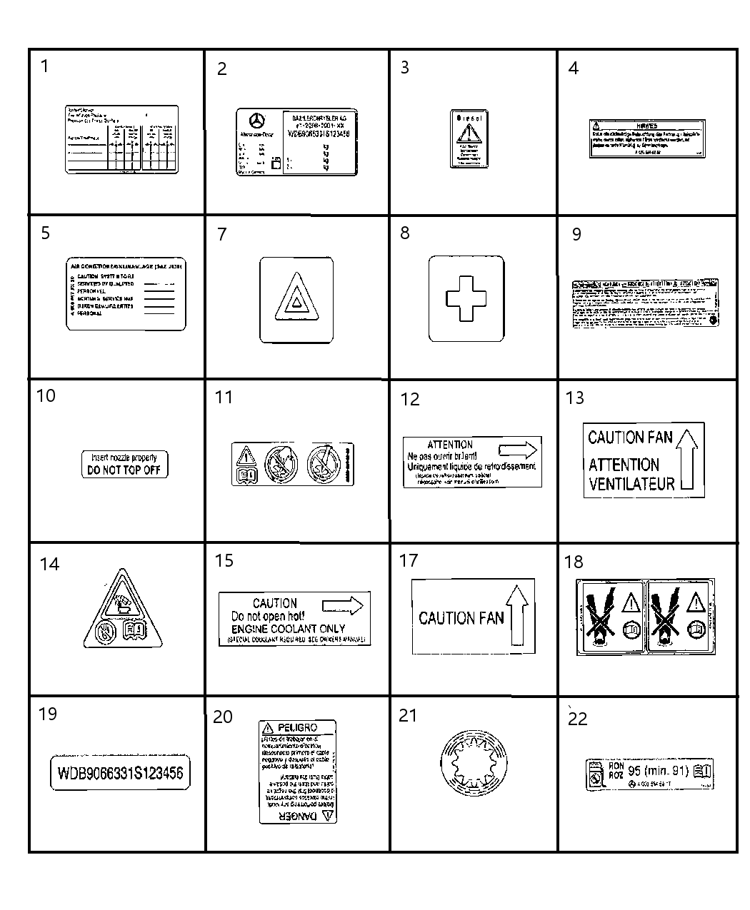 Mopar 68006924AA Label-Identification