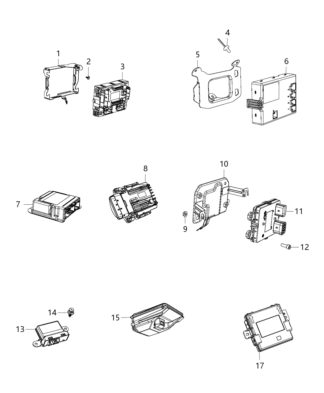 Mopar 68276868AB Module-Collision