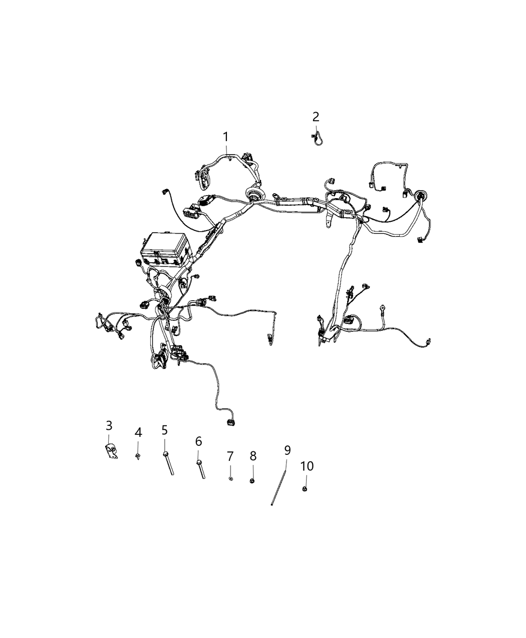 Mopar 68304867AE Wiring-HEADLAMP To Dash