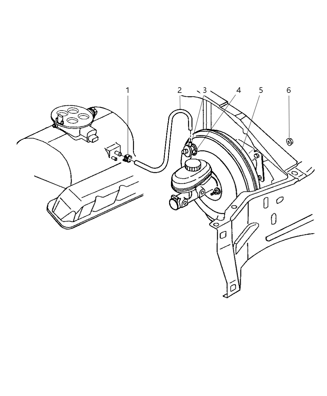 Mopar 52009338 Hose Brake Booster