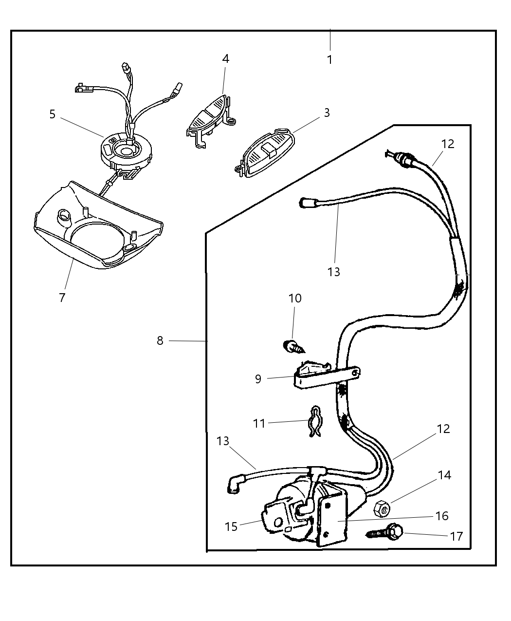 Mopar 55351174AA Wiring-Steering Wheel