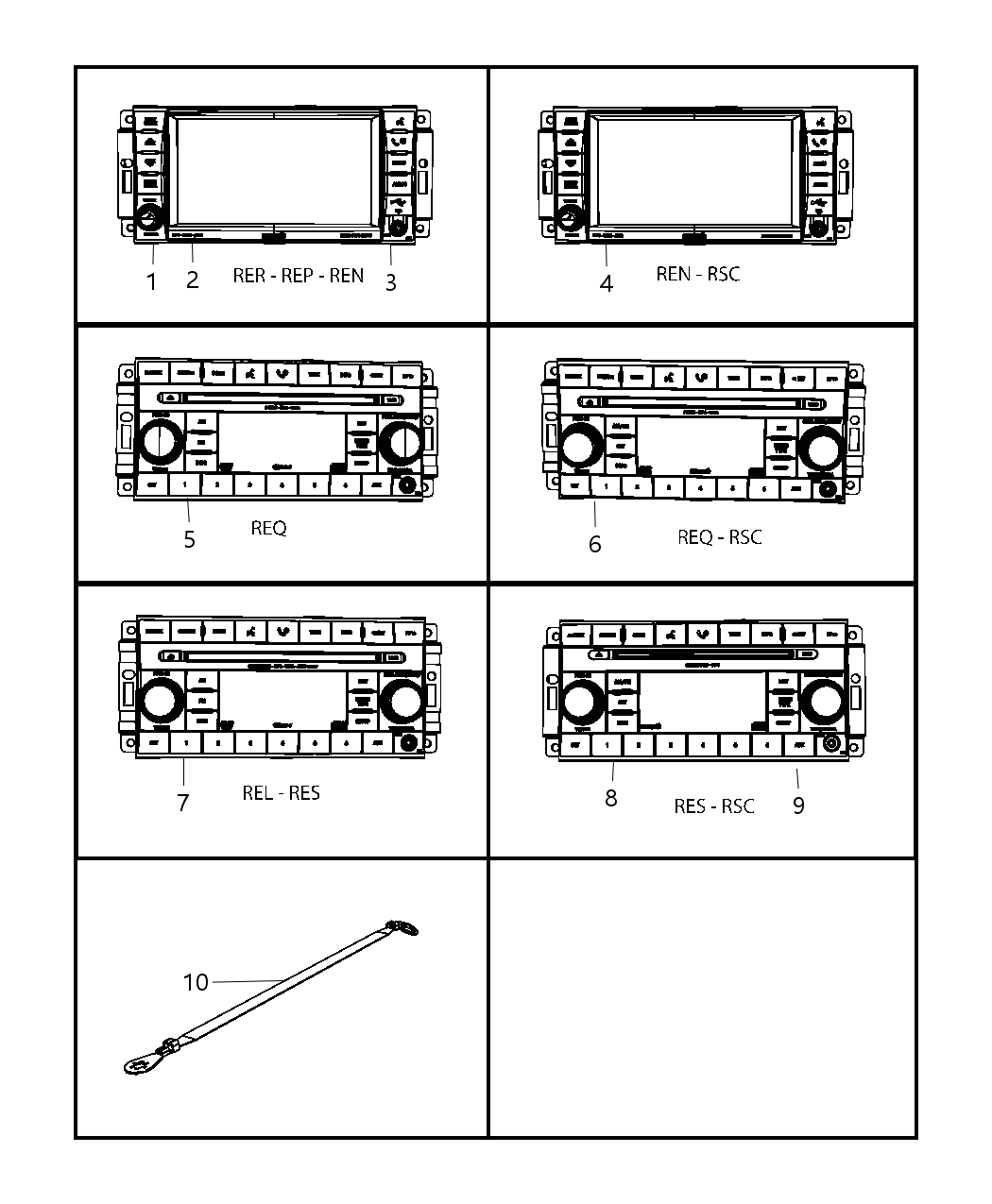 Mopar 5064405AD Radio-MW/FM/DVD/HDD/NAV