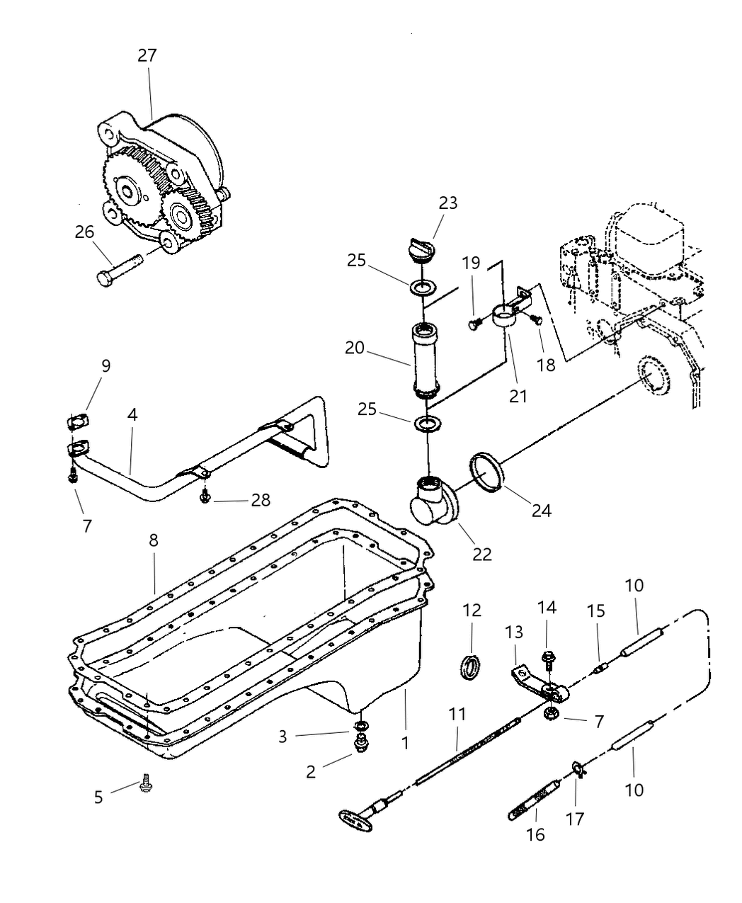 Mopar 4429803 Shield-Oil Tube Gauge