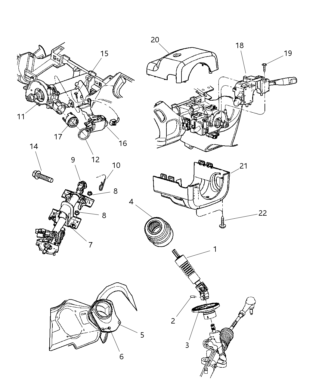 Mopar 4690685AC Housing-Steering Column