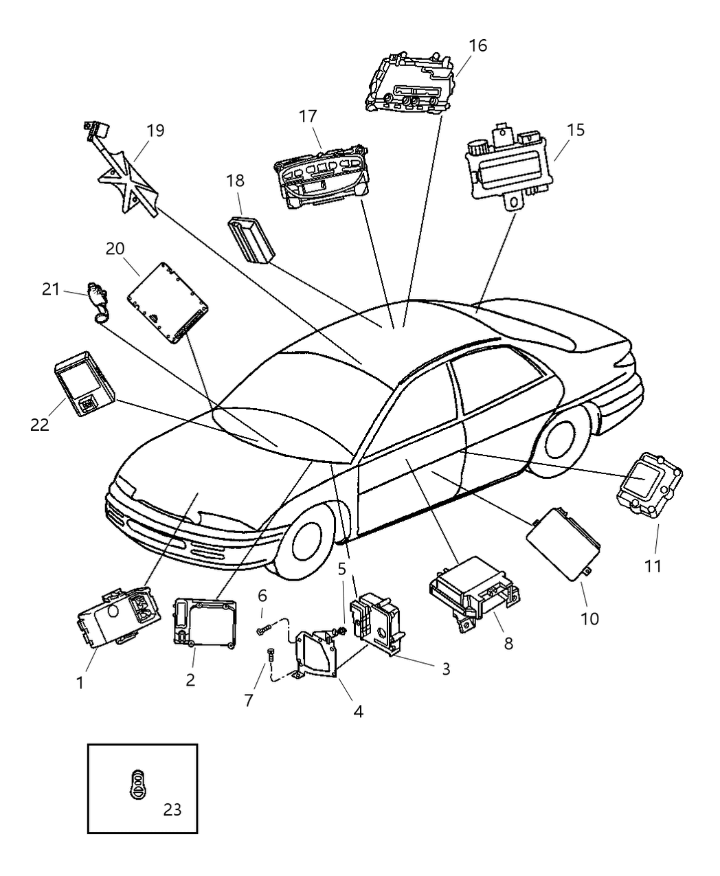 Mopar 4805915AA Hid Bulb Power Pack Headlamp