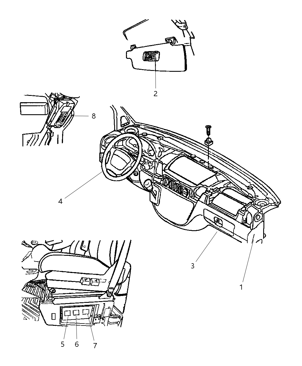 Mopar 5124329AA Label-AIRBAG