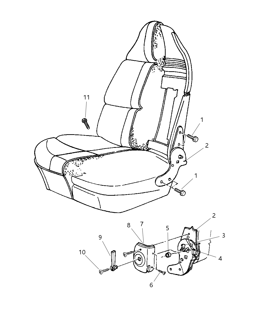 Mopar TF761K5AA Cover-Front Seat Hinge