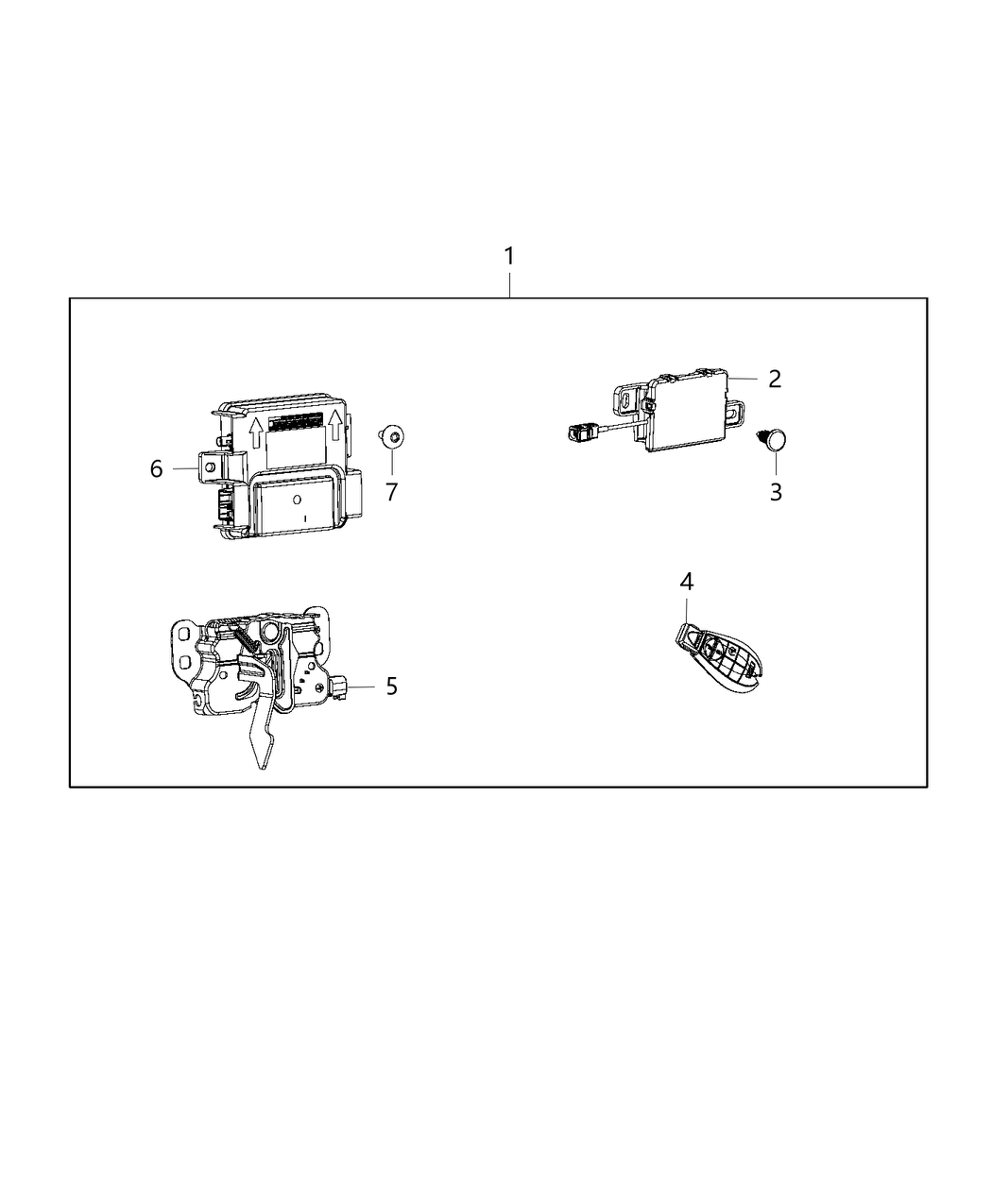 Mopar 82214878 Remote-Complete