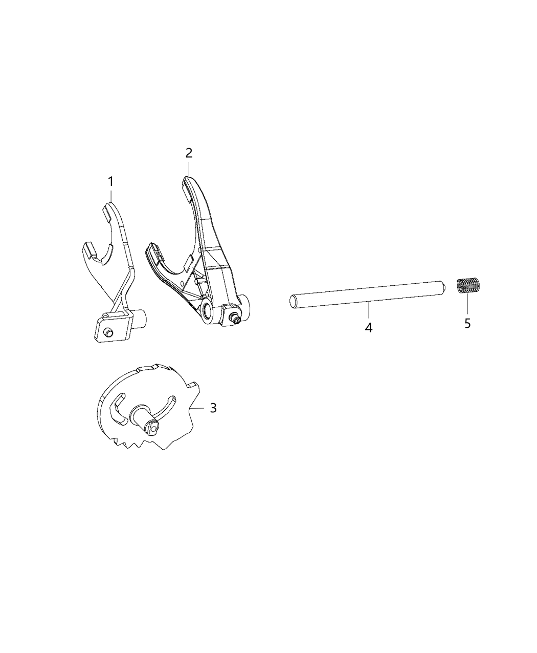 Mopar 68385086AA Fork-Transfer Case Mode Shift