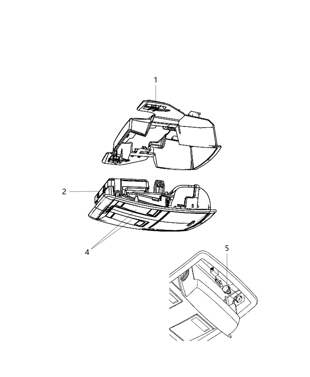 Mopar 5NU04DX9AA Overhead