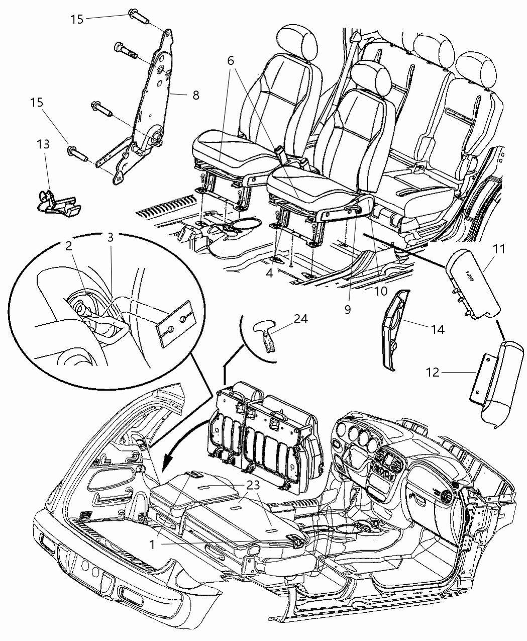 Mopar 5139493AA ADJUSTER-Manual Seat