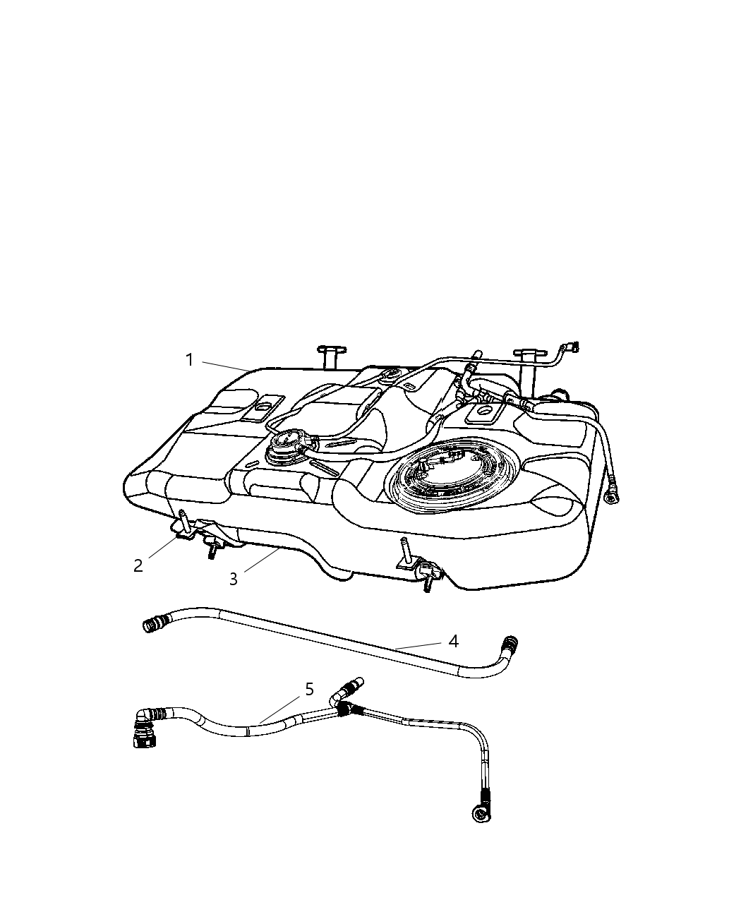 Mopar 5105957AB Tube-Fuel Supply