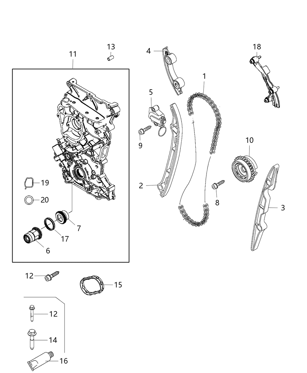 Mopar 68440257AA Timing Chain