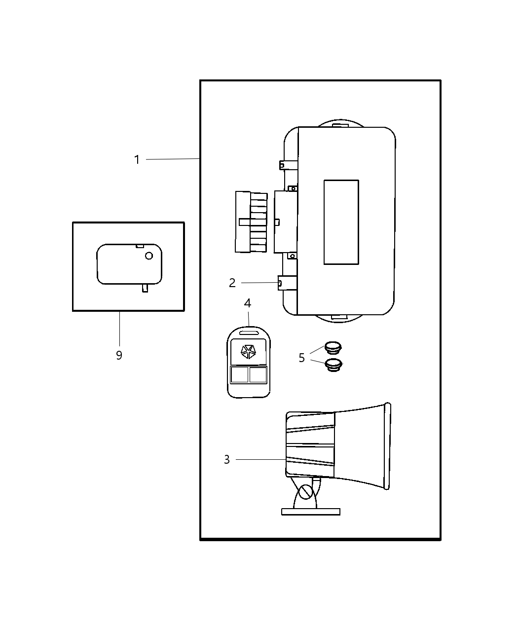 Mopar 82207071 Wiring Kit-Alarm Without KEYLESS 82207071 Mopar Wiring Kit-Alarm Without KEYLESS