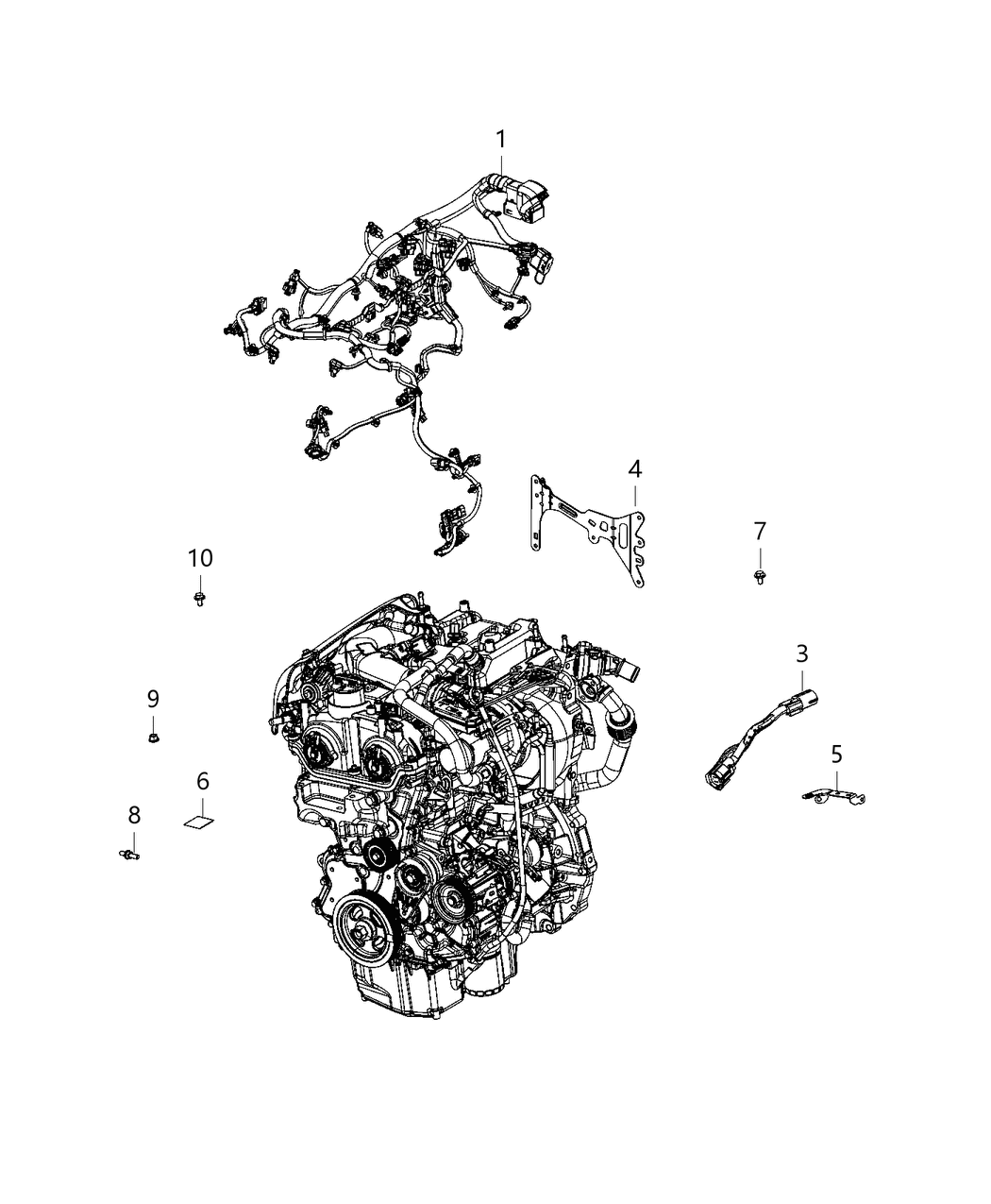 Mopar 68419661AA Bracket-Engine Wiring