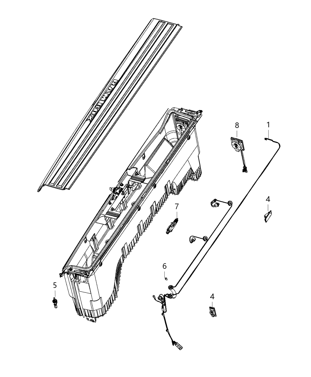 Mopar 68428851AA Harness-Door Lock ACTUATOR