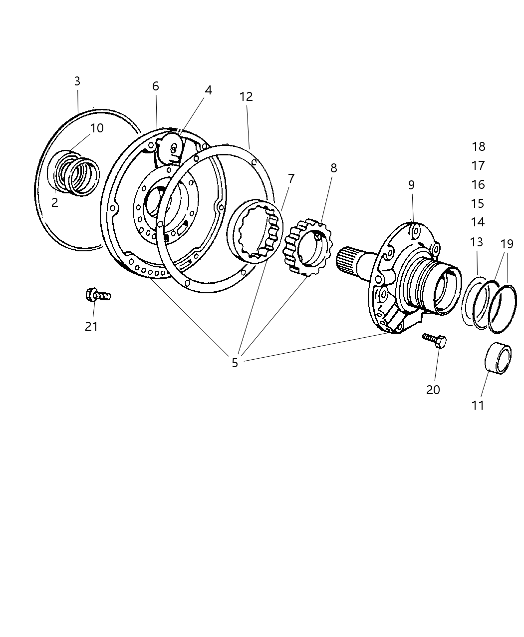 Mopar 4617165 Washer-Front Clutch