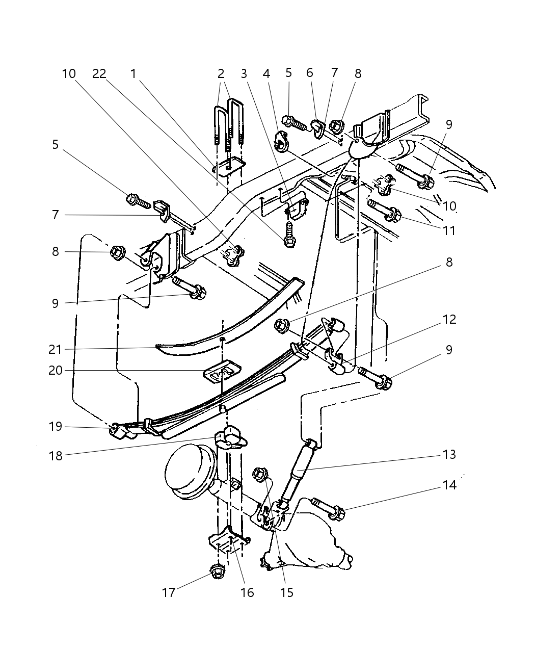 Mopar 52106261AB ABSORBER-Suspension