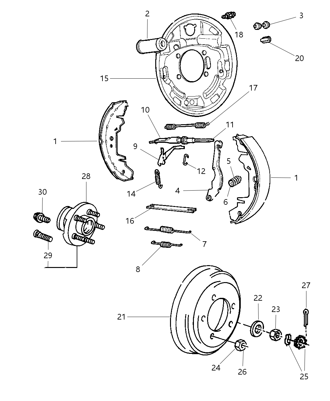 Mopar BHKH2664 Lt Adjust-Rear Brake