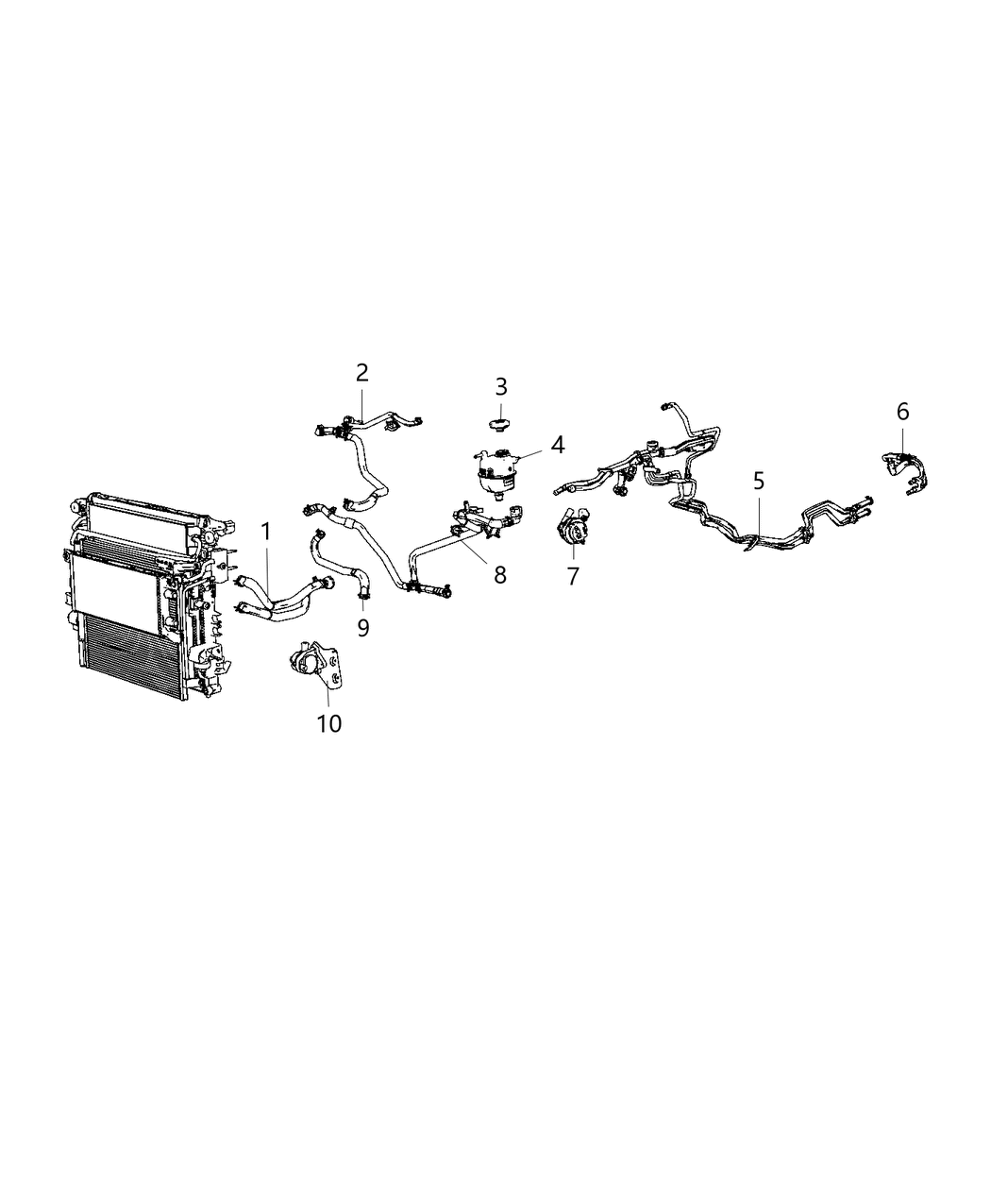 Mopar 68341676AF HOSE/TUBE-COOLANT