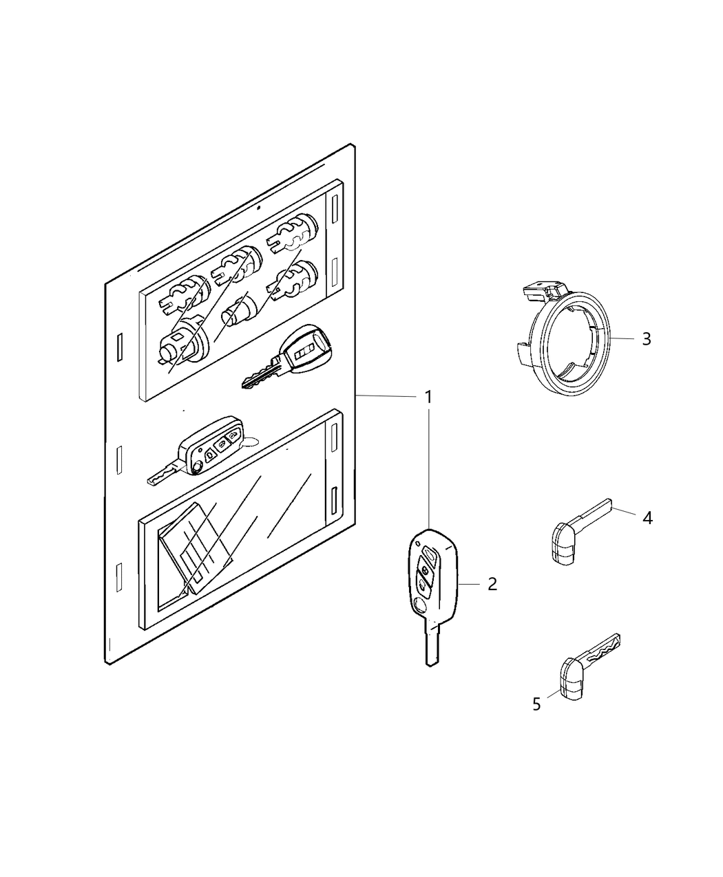 Mopar 68278780AA Lock Kit