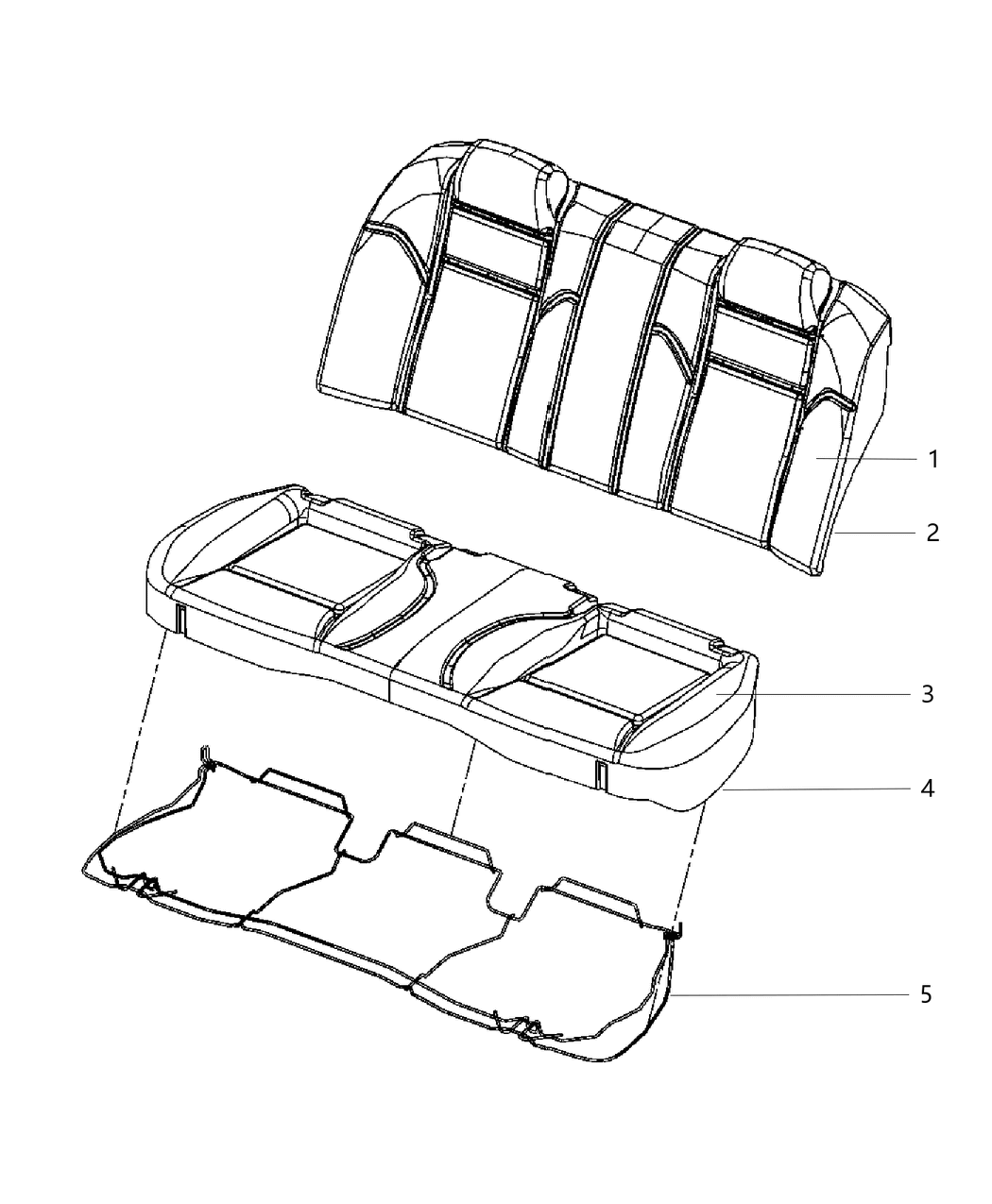 Mopar 68263978AA Foam-Seat Back