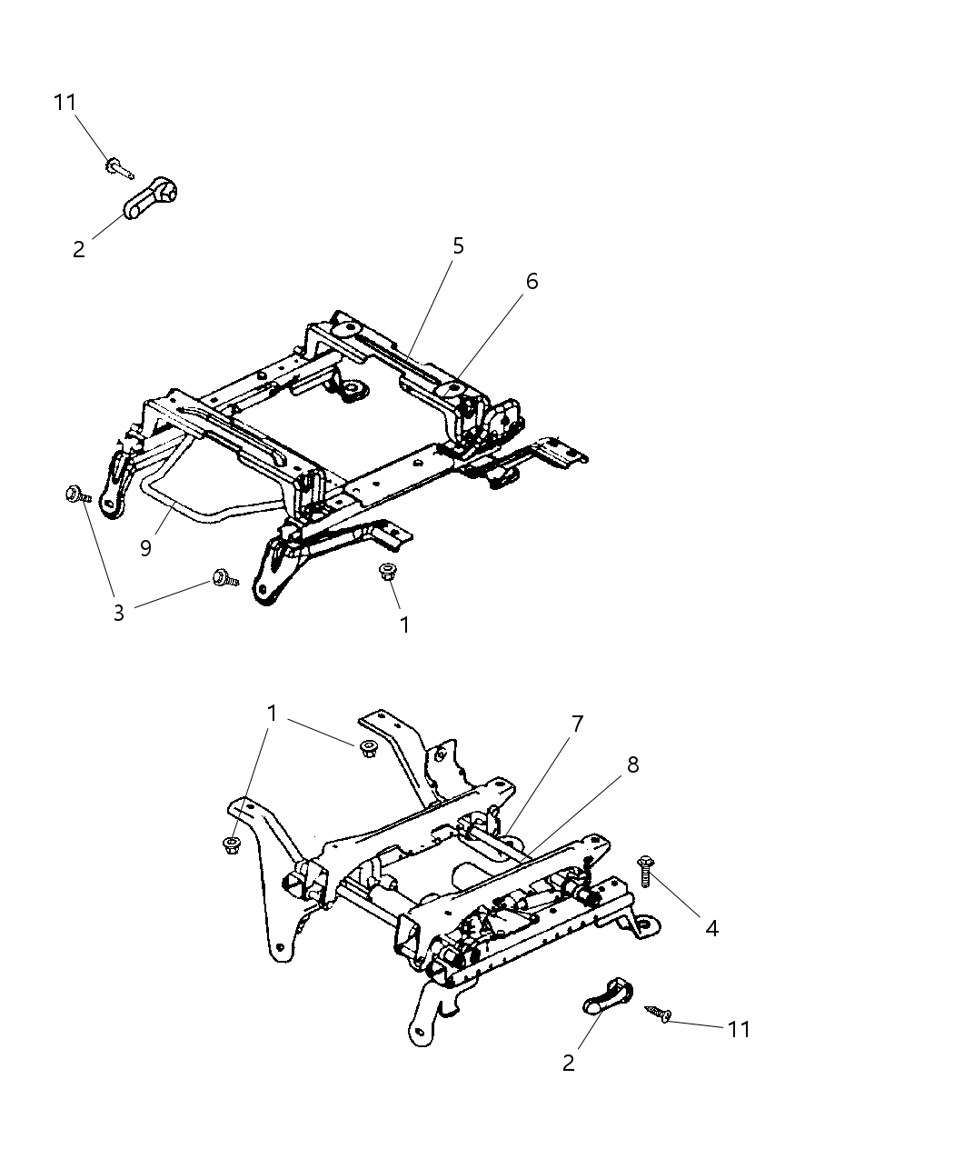 Mopar 68045526AA Bolt-Seat