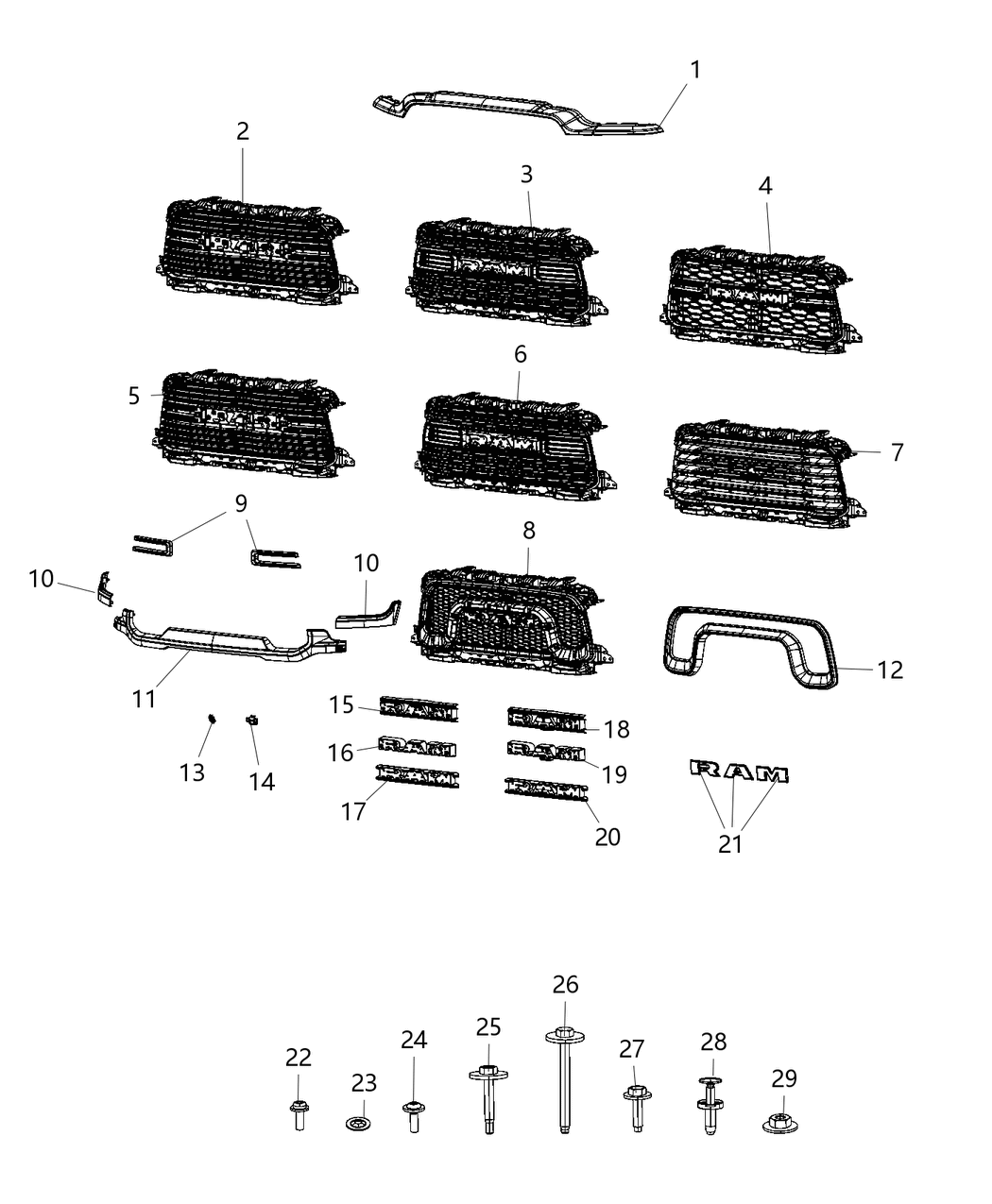 Mopar 68460100AA Screw M4 Backing Plate Screws